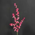 Magenta artificial plum blossom flower branch for wedding and home scene decoration - Rose Pink Elegant Violet