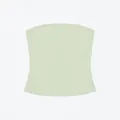 Top a fascia elastico verde pallido minimalista senza spalline per fitness ed estate - Verde Menta / XS