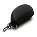 Portable black EVA sunglasses case with zipper and carabiner clip for outdoor sports - Glasses Case 1 Only (Without Glasses)