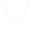 Elegante collar de cadena de caja de plata esterlina S925 perfecto para colgantes DIY - Solo cadena de caja (sin colgante) / Plata 925 / Oro blanco