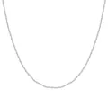 Minimalist S925 sterling silver water wave chain necklace variant for DIY jewelry - Wave Chain Only (Without Pendant) / 925 Silver / White Gold