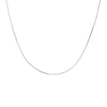Minimalist S925 sterling silver snake bone chain necklace with a sleek silver finish - Snake Chain Only (Without Pendant) / 925 Silver / White Gold