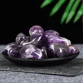 Natural polished purple amethyst tumbled stones for crystal healing and home decor - Amethyst (2-3cm) / 100g Pack