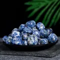 Polished blue sodalite tumbled stones for healing crystals and home decor display - Blue Spot Jasper (2-3cm) / 100g Pack