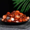 Natural polished red carnelian tumbled stones for home decor and crystal healing - Red Agate (2-3cm) / 100g Pack