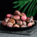 Natural tumbled rhodonite healing stones for home decor, meditation and crystal therapy - Rhodonite (2-3cm) / 100g Pack