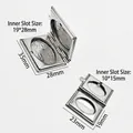 Pendentif médaillon photo en acier inoxydable en deux tailles pour bijoux DIY - Grand Style de Médaillon Type Livre (YY018 Grand)