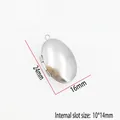 Polished oval stainless steel photo locket pendant for customized necklace jewelry - Small Plain Oval Style (YY024)