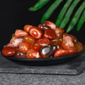 Polished natural red carnelian tumbled stones for home decor and crystal healing - Red Agate (1-2cm) / 100g Pack