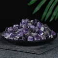 Natural polished amethyst tumbled stones for crystal healing and home aquarium decor - Amethyst Cubes (1-2cm) / 100g Pack