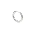Hoogwaardige minimalistische ronde zilveren titanium stalen creolen voor sieraden - 2.0*8 Staal Kleur