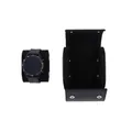 Luxurious black PU leather watch storage case with single slot watch roll for travel. - 1 Slot / Black Saffiano Pattern