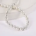 High quality silver plated natural lava stone beads for DIY handmade jewelry crafts - 4mm / White Silver