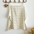 Soft breathable cotton nursing cover with vintage floral print for breastfeeding privacy - Hibiscus / 60*90cm