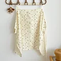 Soft cream cotton nursing cover for breastfeeding with cute bear and heart patterns - Heart Bear / 60*90cm