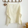Cream-colored nursing cover for breastfeeding featuring an elegant heart pattern print - Small Heart / 60*90cm