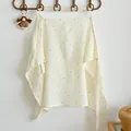 Soft polka dot muslin nursing cover for breastfeeding outdoors providing full coverage - Colorful Polka Dots / 60*90cm