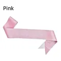 Detailed view of a blank pink glitter etiquette sash for bachelorette party awards - 9.5x160cm / Pink