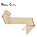 Detailed view of the rose gold glitter texture on the blank etiquette sash. - 9.5x160cm / Rose Gold