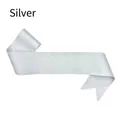 Dettaglio di una fascia cerimoniale glitterata argento per feste e premiazioni - 9.5x160cm / Argento