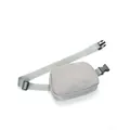 Minimalist grey waterproof nylon waist bag for outdoor sports and running - Gray
