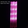 Pink LED foam glow sticks for concerts and night parties measuring 48cm long and 2cm wide - Pink Medium Stick