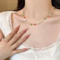 Bunte Dopamin-Gänseblümchen-Halskette für Damen, perfekt für sommerliche Outfits - Gänseblümchen Armband