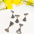 Set of 5 magnetic aurora smoke grey chess nail art display stands for press-on nails - Transparent Black