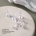 Clear acrylic magnetic chess nail art display stands for press-on nails GJ777-11 - Large Transparent