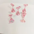 Aurora pink iridescent magnetic nail art display stands for press-on nails - Holographic Pink