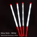 Heldere witte LED-glowstick met rood handvat, grote elektronische concertstaf - Witte Middelgrote Stick