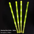 Yellow LED glow sticks for concerts and parties, 48cm length - Yellow Medium Stick