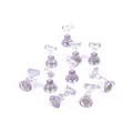 Iridescent purple magnetic nail art display stands in chess piece style for practice - Large Purple