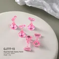 Aurora pink magnetic nail art stand in chess piece design for nail display 100 - Large Rose Red