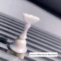 Iridescent aurora white magnetic chess piece stand for press-on nail art display - Iridescent White