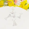 Iridescent aurora magnetic chess-shaped nail display stands for nail art design - Aurora Iridescent White