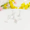 Aurora iridescent chess piece nail art display stand with magnetic base in white - Large Aurora Milky White