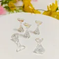 Aurora iridescent magnetic nail art display stand chess piece shape for press-on nails - Aurora Iridescent Transparent