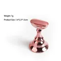 Rose gold magnetic nail art display stand with 1g weight and compact size - Electroplated Pink Oval Head