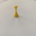 Professional yellow chess-shaped magnetic nail art stand base for press-on nails display - Small Yellow Head