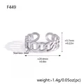 Professionele zilveren roestvrijstalen open kettingring, maat 5,7 mm en gewicht 1,4 g - NK Ketting Stijl (F449)