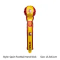 Ballon bâton de football Espagne en feuille d'aluminium, accessoire supporter 15,5x61cm - 15.5x61cm / Espagne