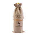 Personalisierter Jute-Weinbeutel mit Kordelzug und Married-Motiv für Hochzeitsgeschenke - Geheiratet 2 Stil