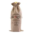 Leinen-Weinbeutel mit Kordelzug und Aufdruck 'Retired Nurse' als Geschenk zum Ruhestand 2024 - Retired Nurse Style