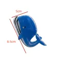 Cute blue whale shaped cartoon hair claw clip for women accessory, size 8.5cm by 5cm - Blue Whale Shape / 8.5x5cm / Blue Dolphin