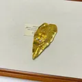 Vintage irregular gold plated brooch with hammered texture geometric pin - 71 Vintage Streamline Geometric (XZ0119A) / Gold
