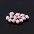 Premium 4-5mm natural purple freshwater pearl loose beads for DIY handmade jewelry making - 7A Flawless Half Hole Rice Bead (4-5mm) / High Luster Purple