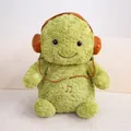 Large 40cm green turtle plush toy wearing orange headphones, perfect for music theme gifts - Headphone Turtle 32cm / Price And Color Are Random For Single Pieces Around 40cm In Length.