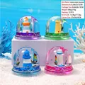 Creative lighthouse liquid hourglass set with acrylic ocean themed desktop ornaments. - Lighthouse (Semicircle)