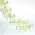 Sparkly K9 waterdrop faceted glass beads in pale yellow for DIY jewelry making - Crystal Yellow / 6mm (approximately 87 Beads Per Strip)